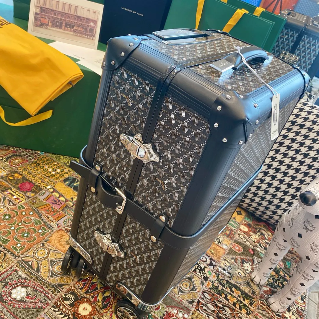 Goyard 黑色 白色 行李箱 旅行拉杆款 轻便出行款