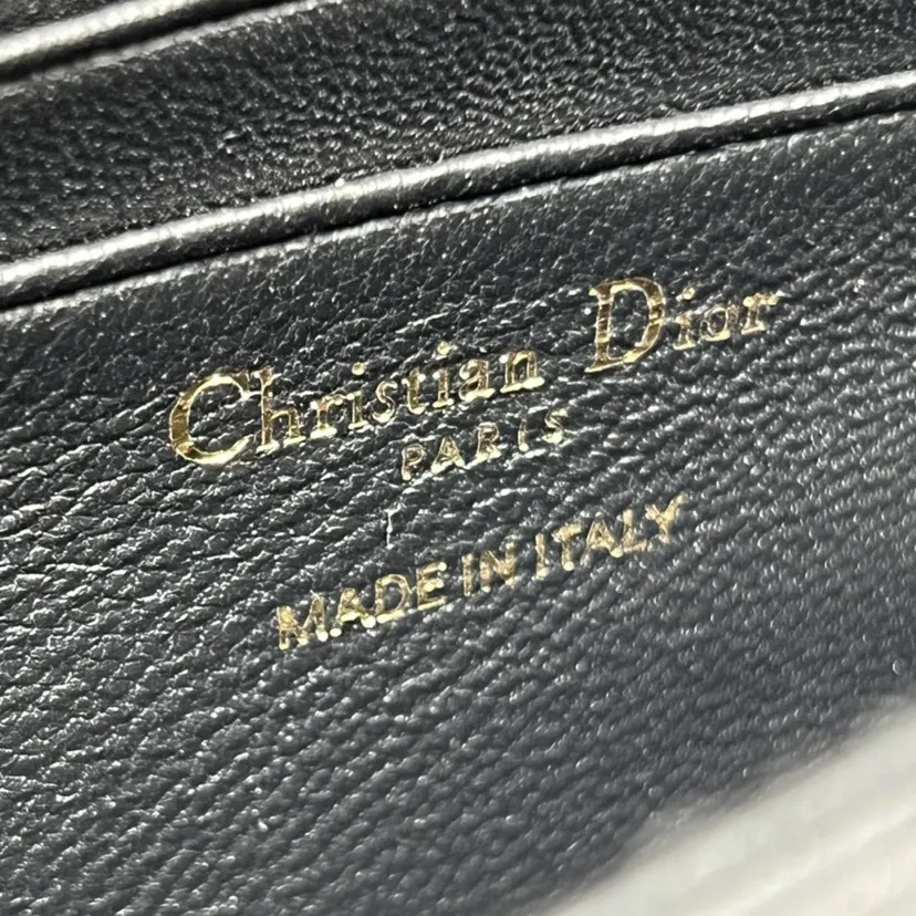 Dior 黑色 金色 羊皮 鏈條包 精致鏈條款