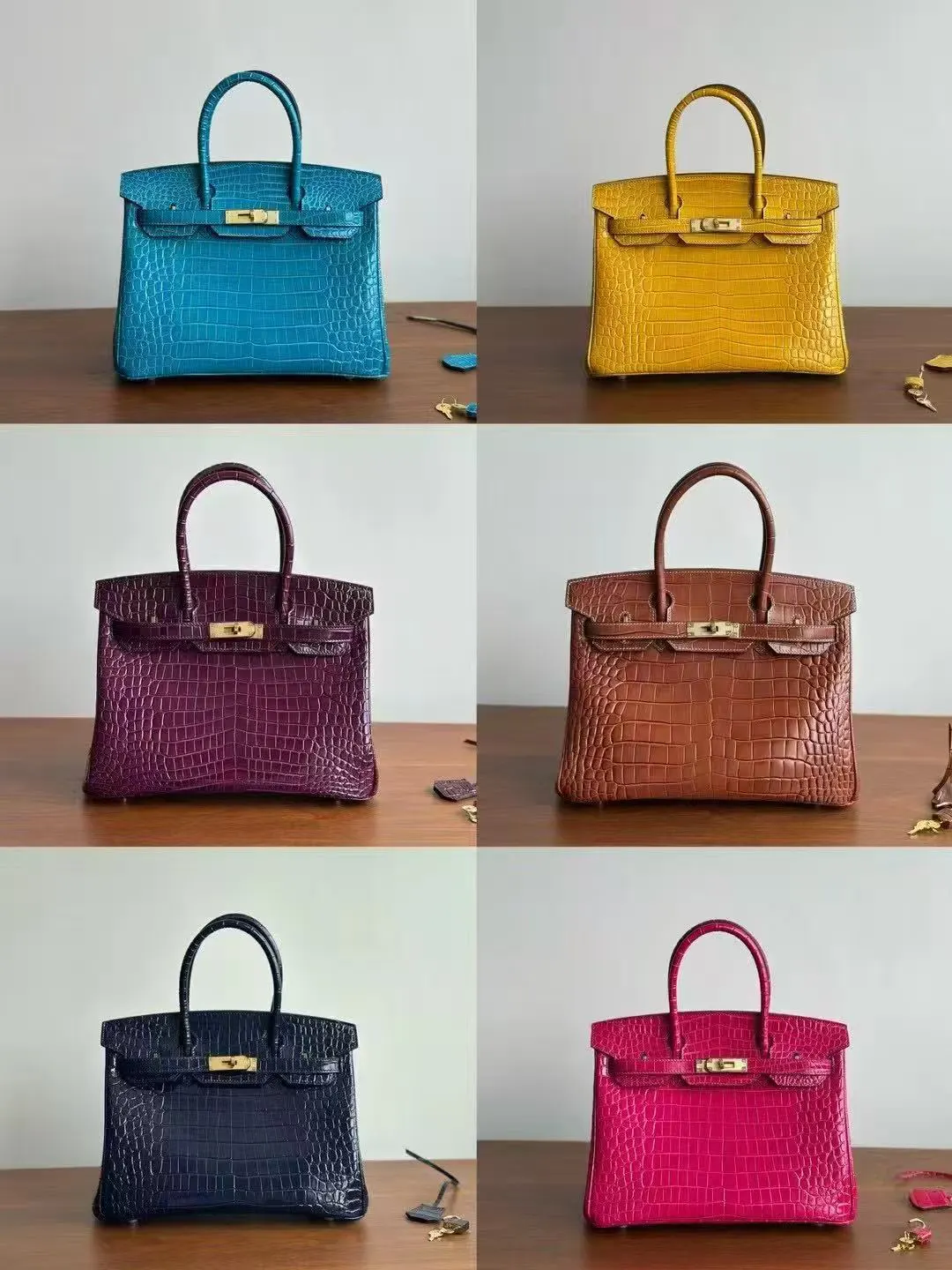 Hermès Birkin 喜马拉雅鳄鱼纹压 鳄鱼纹牛皮 手提包 13cm