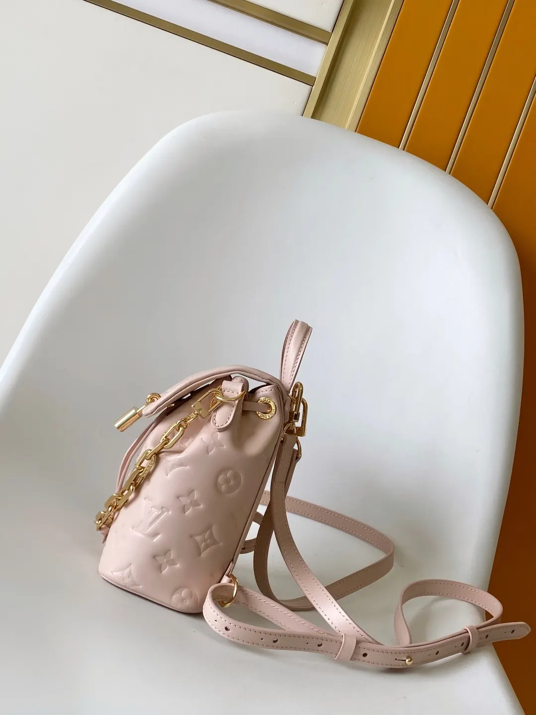 Louis Vuitton Black Pink Backpack Leather