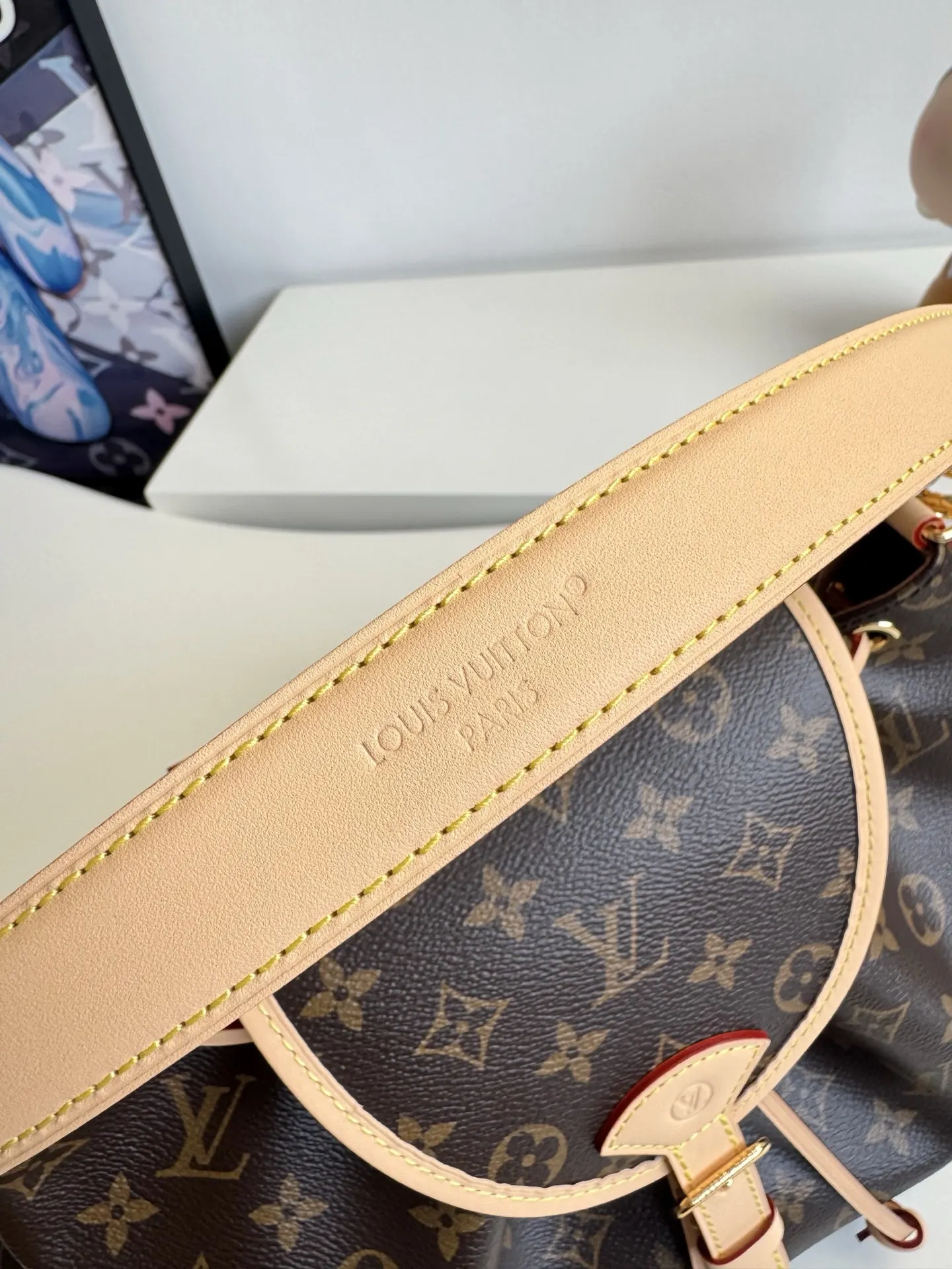 LV 帆布 双肩包 实用双肩款