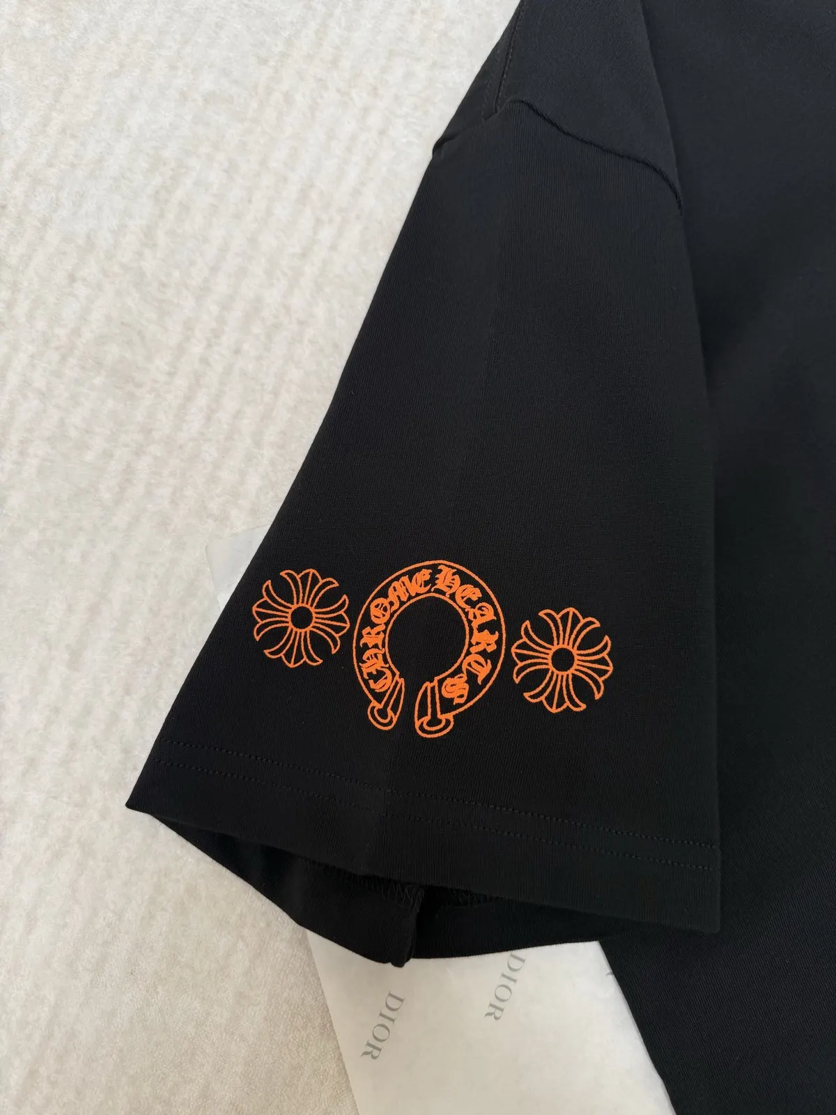 Chrome Hearts Print Cotton Short Sleeve T-Shirt Daily Versatile Image 5 Chrome Hearts Print Cotton Short Sleeve T-Shirt Daily Versatile Image 5