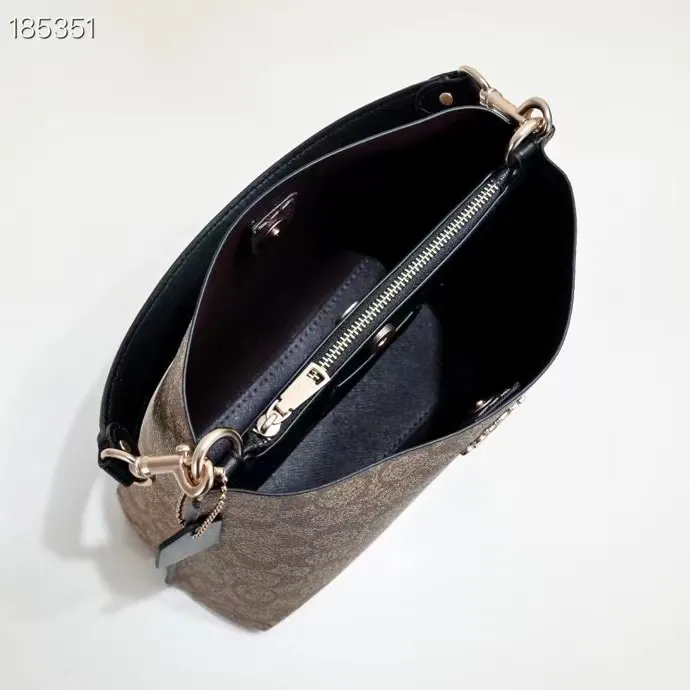 Monogram Bucket Bag Casual Leather Image 9 Monogram Bucket Bag Casual Leather Image 9