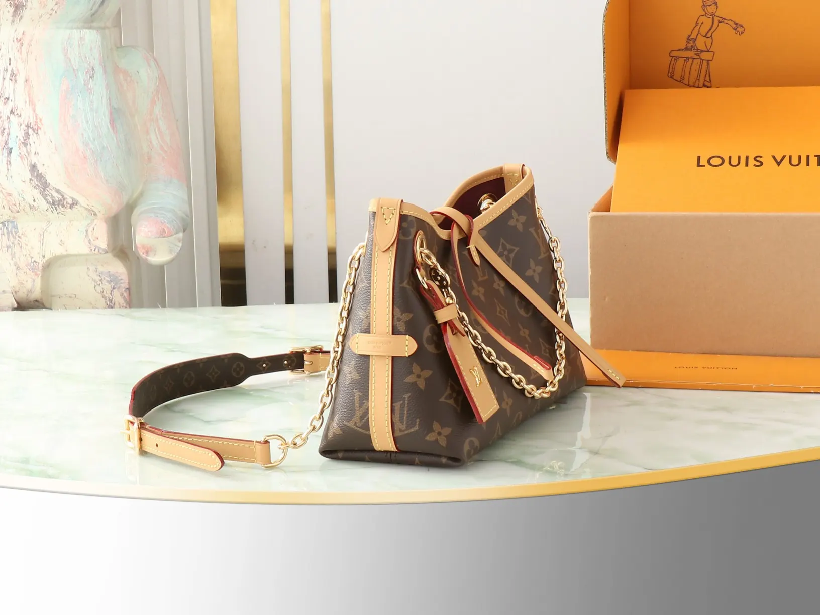 CarryAll 老花 帆布 链条包 精致链条款