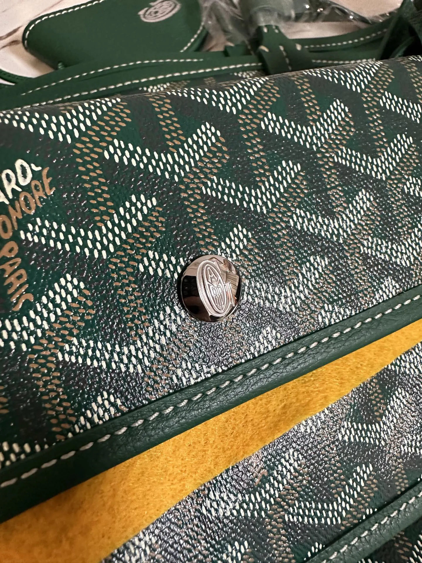 Goyard 绿色 小牛皮 托特包 大容量托特款