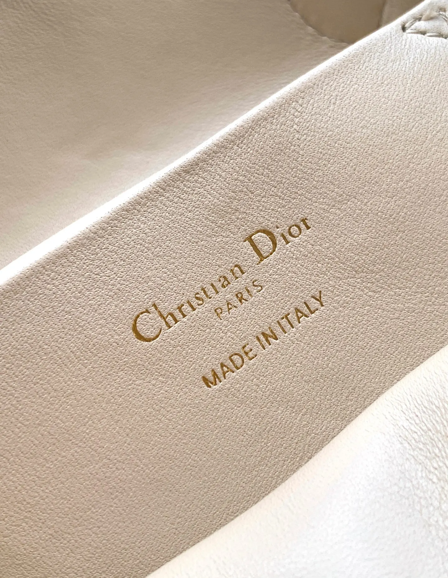 Dior Toujours Ivory Lambskin Handbag