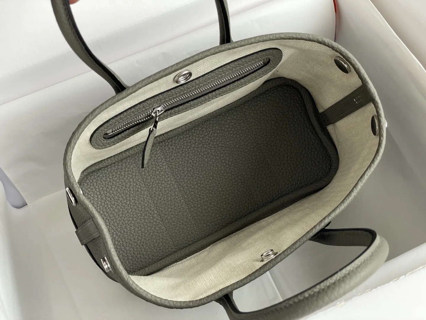 Hermès Garden Party 拼色 Togo牛皮 托特包 10cm