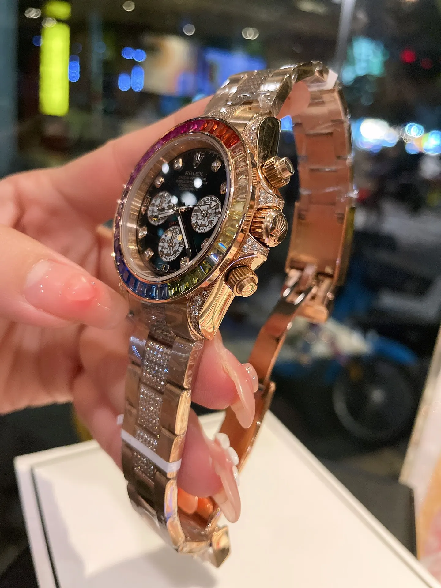 Rolex 元 高端 全新劳力士迪通拿彩虹款 手表 经典腕表款