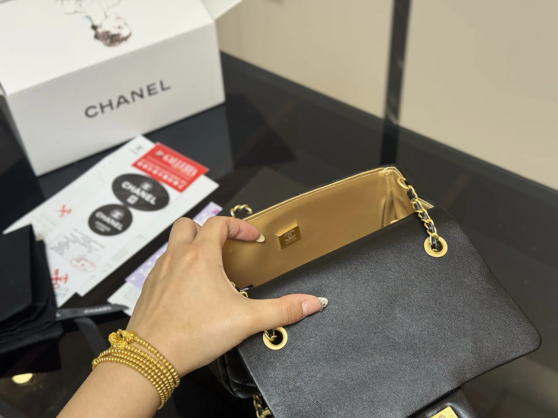 CHANEL 双c方 斜背包 輕便斜挎款