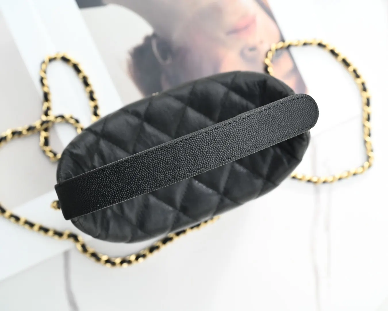 CHANEL 黑色 牛皮 鏈條包 精致鏈條款