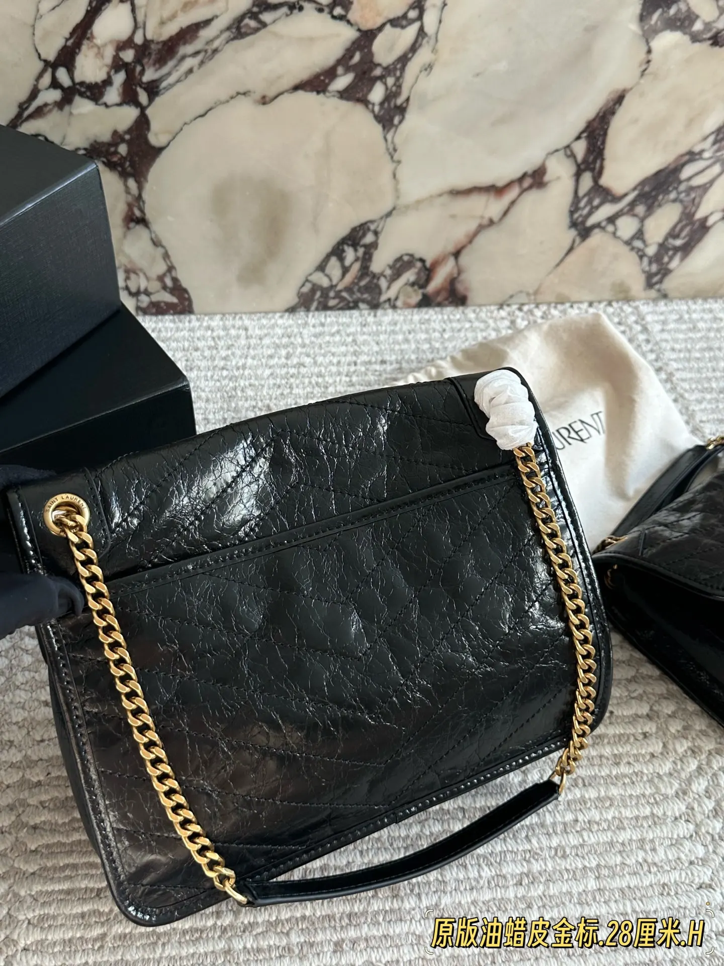 YSL 牛皮 盒 斜挎包 轻便斜挎款