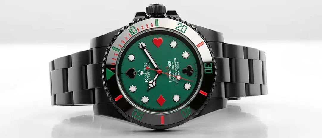 Rolex 綠色 劳力士潜航者特别定制版 all in劲酷登 手錶 經典腕表款