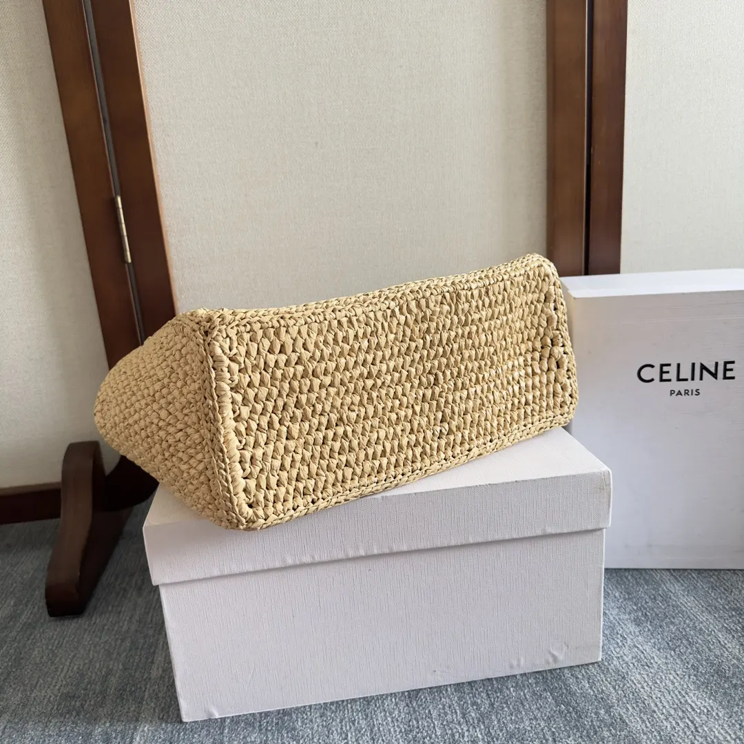 Celine 金色 牛皮 托特包 大容量托特款