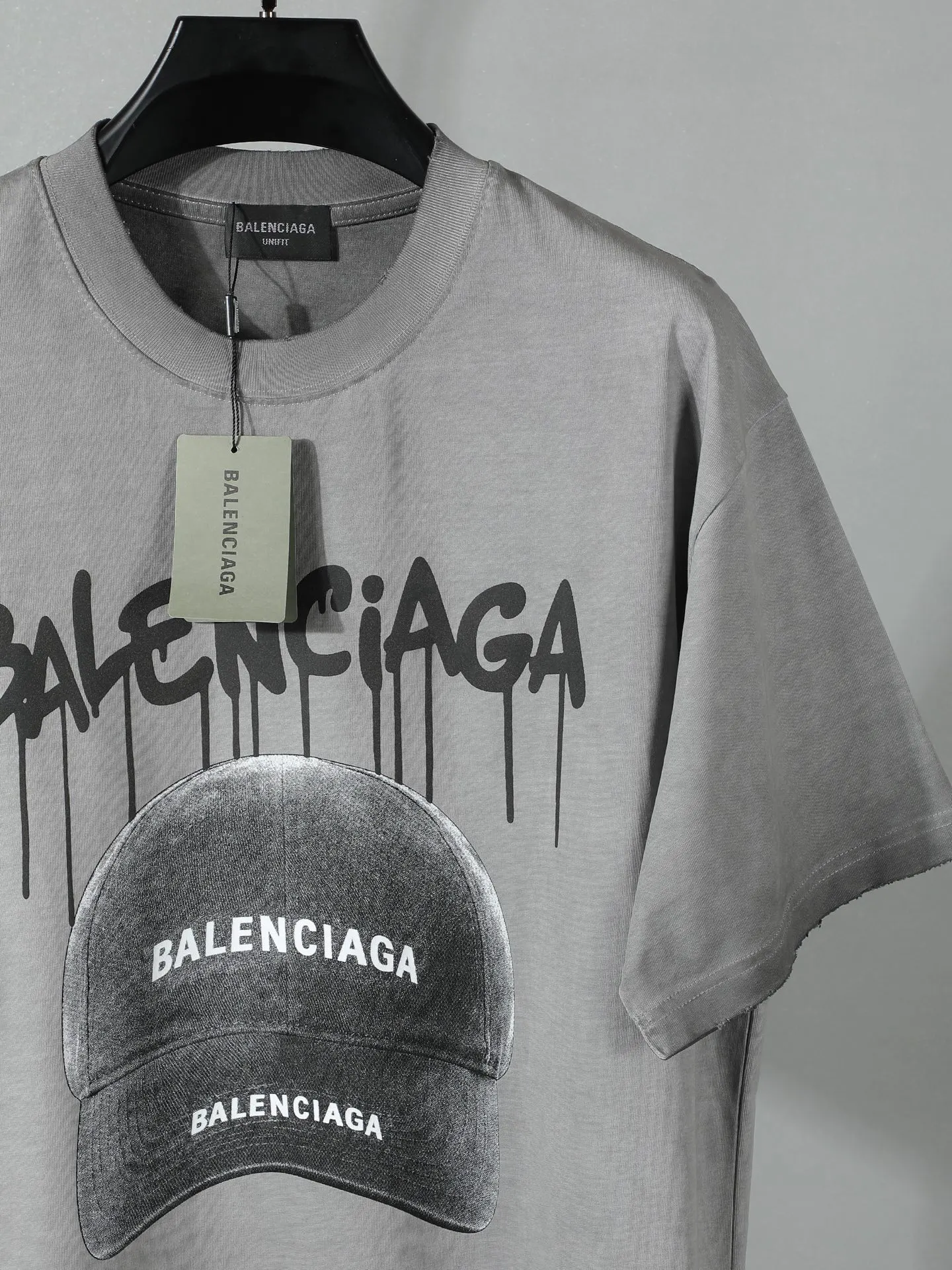Balenciaga 26Ss Logo Letter Short Sleeve T-Shirt Street