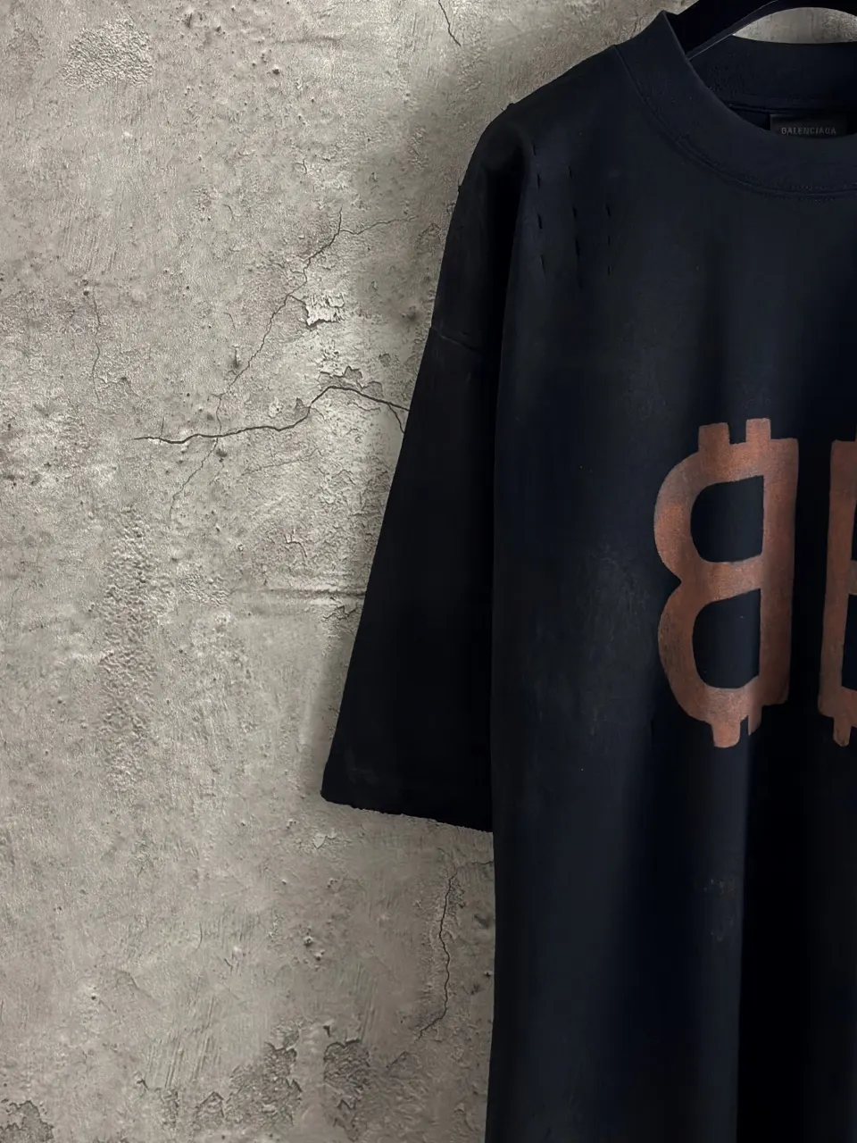 Balenciaga Black Short Sleeve T-Shirt Street