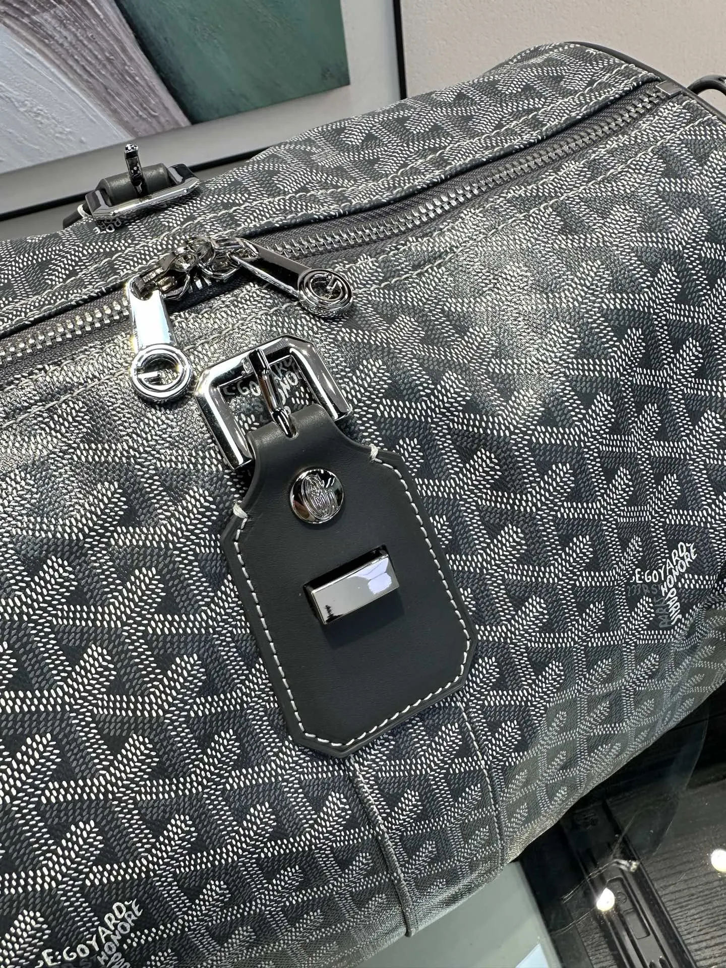 Goyard 灰色 戈雅 Boston 旅行袋 灰色 旅行袋 大容量旅行款