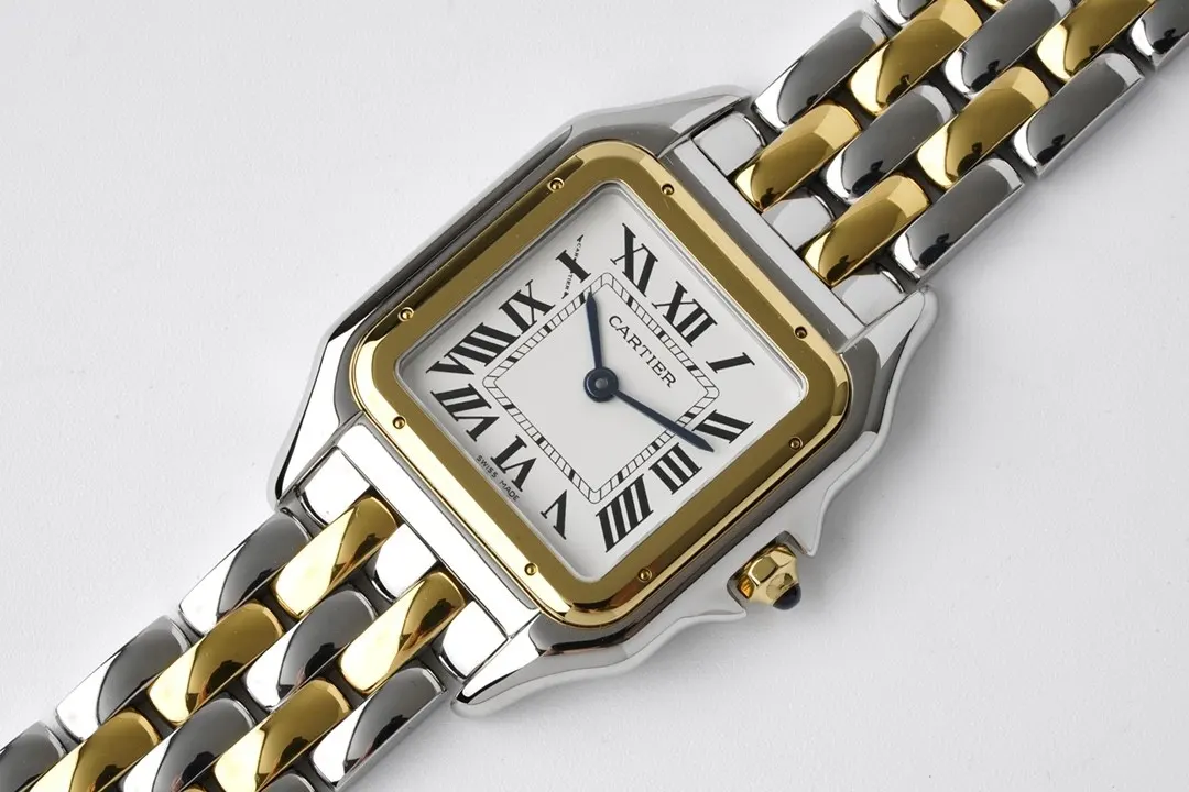 Cartier 白色 蓝色 手表 经典腕表款
