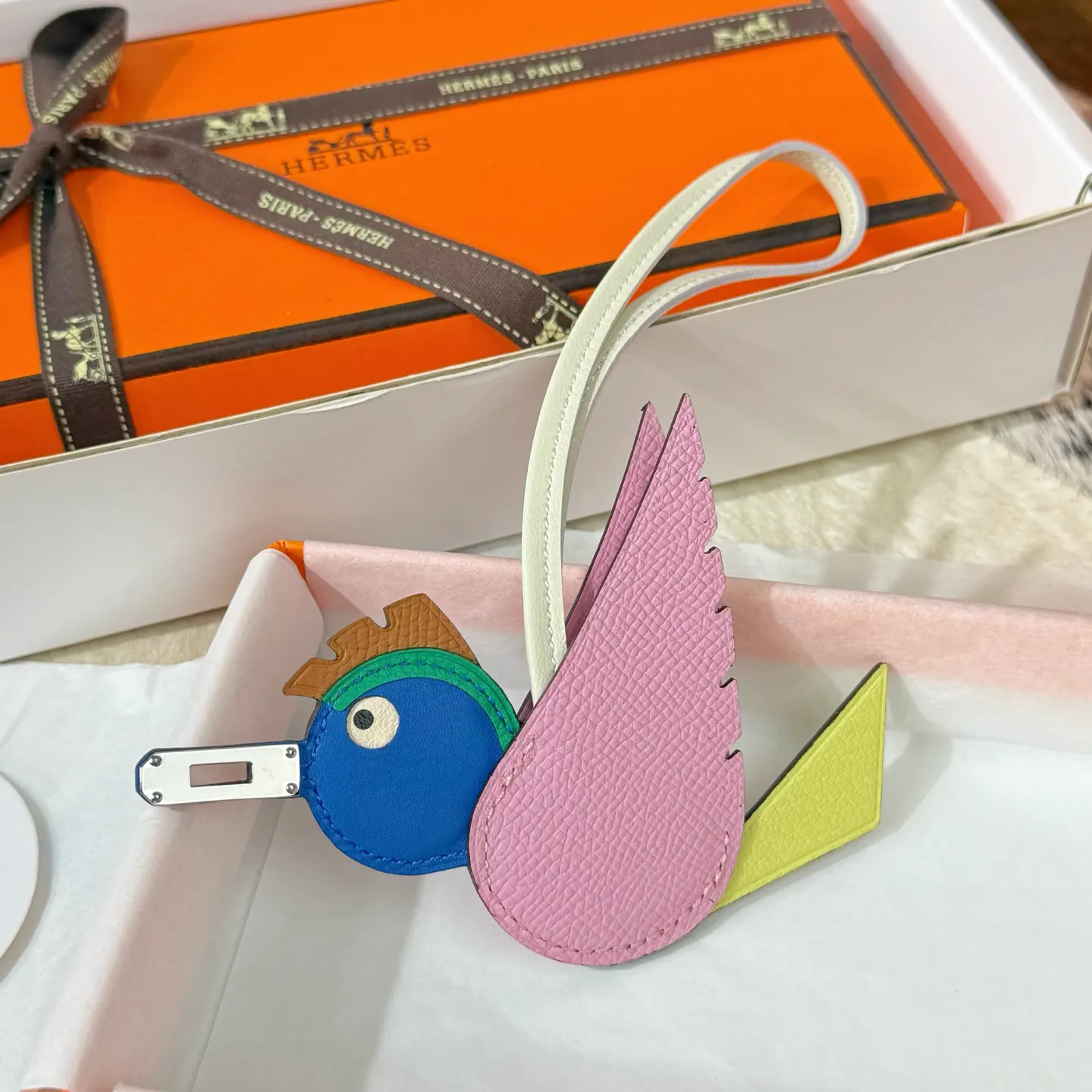 Hermès Epsom掌纹牛皮 挂件 精致配飾 吊墜