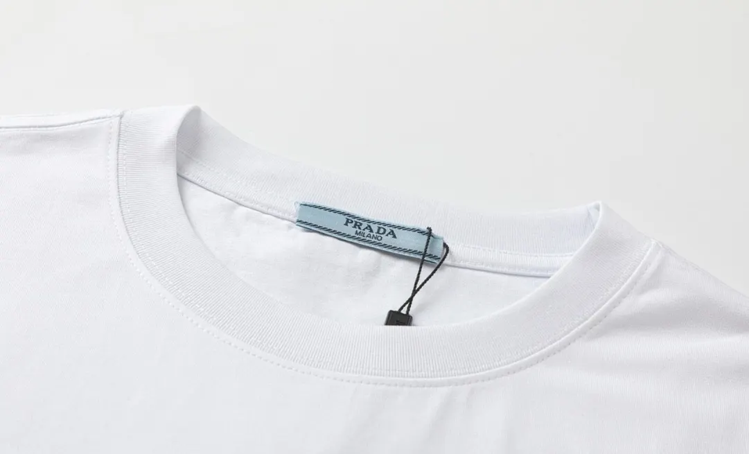 Prada T-Shirt Cotton Triangle Logo