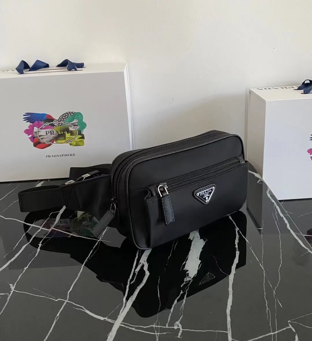 Prada Black Belt Bag Casual