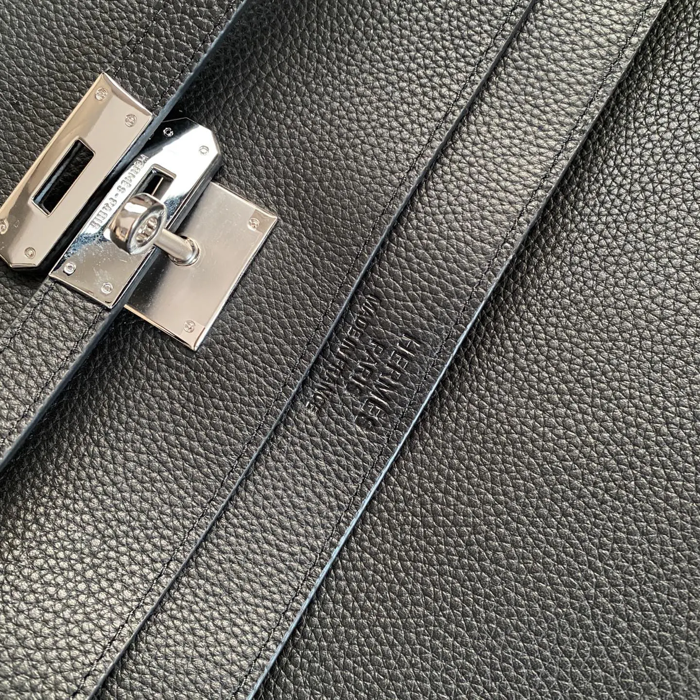 Hermes 黑色 藍色 小牛皮 公文包 商務通勤款