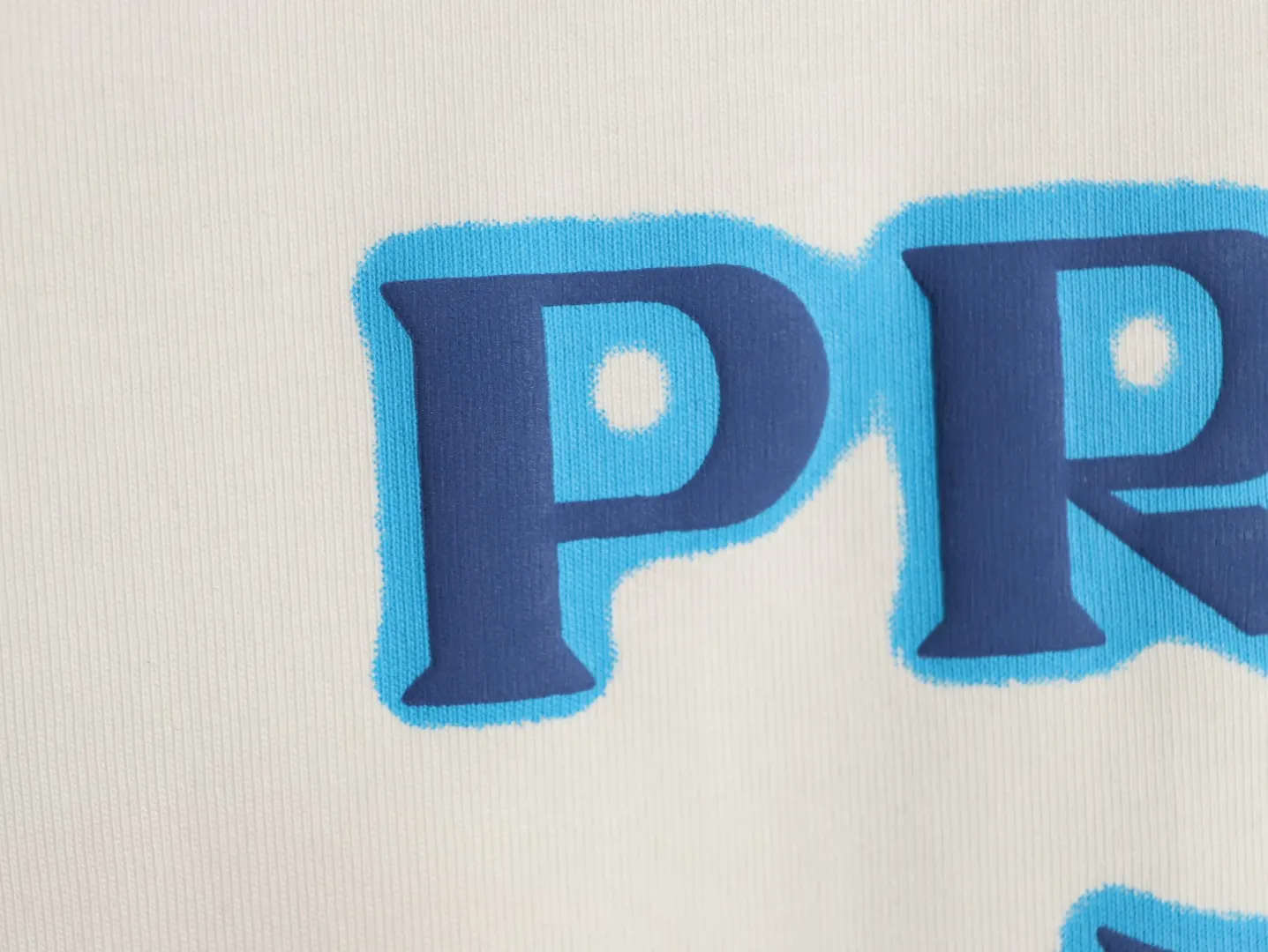 PRADA 蓝标徽章 棉质 印花 短袖T恤 休闲百搭款