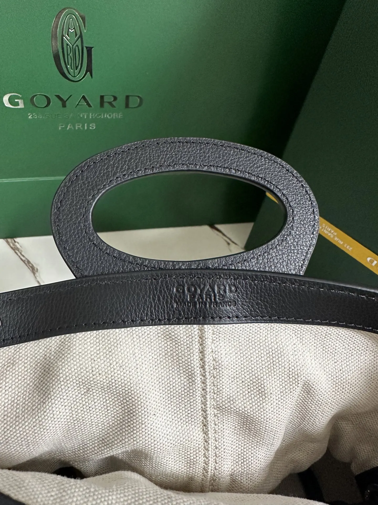 Goyard 黑色 小牛皮 單肩包 日常單肩背款
