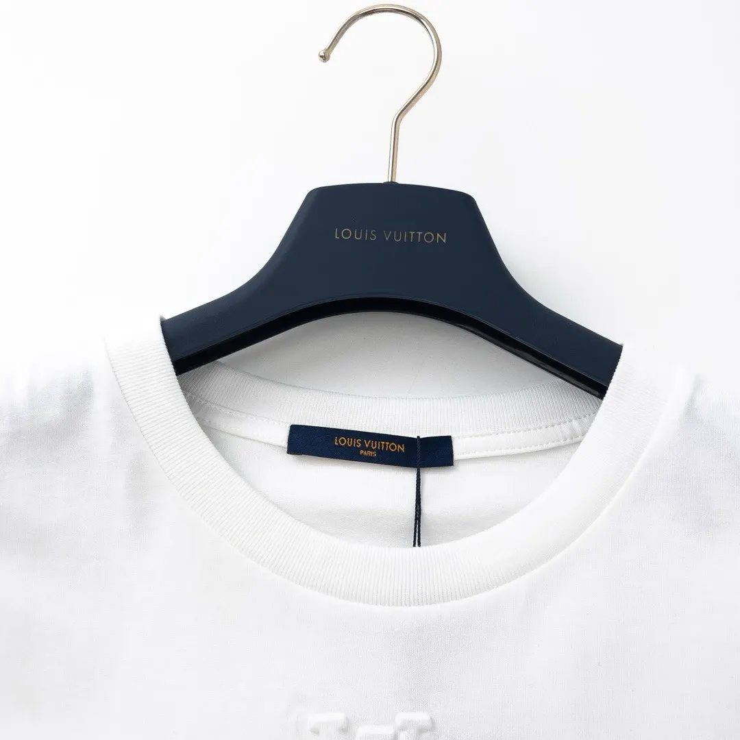 Louis Vuitton 白色 Logo 纯棉 短袖T恤