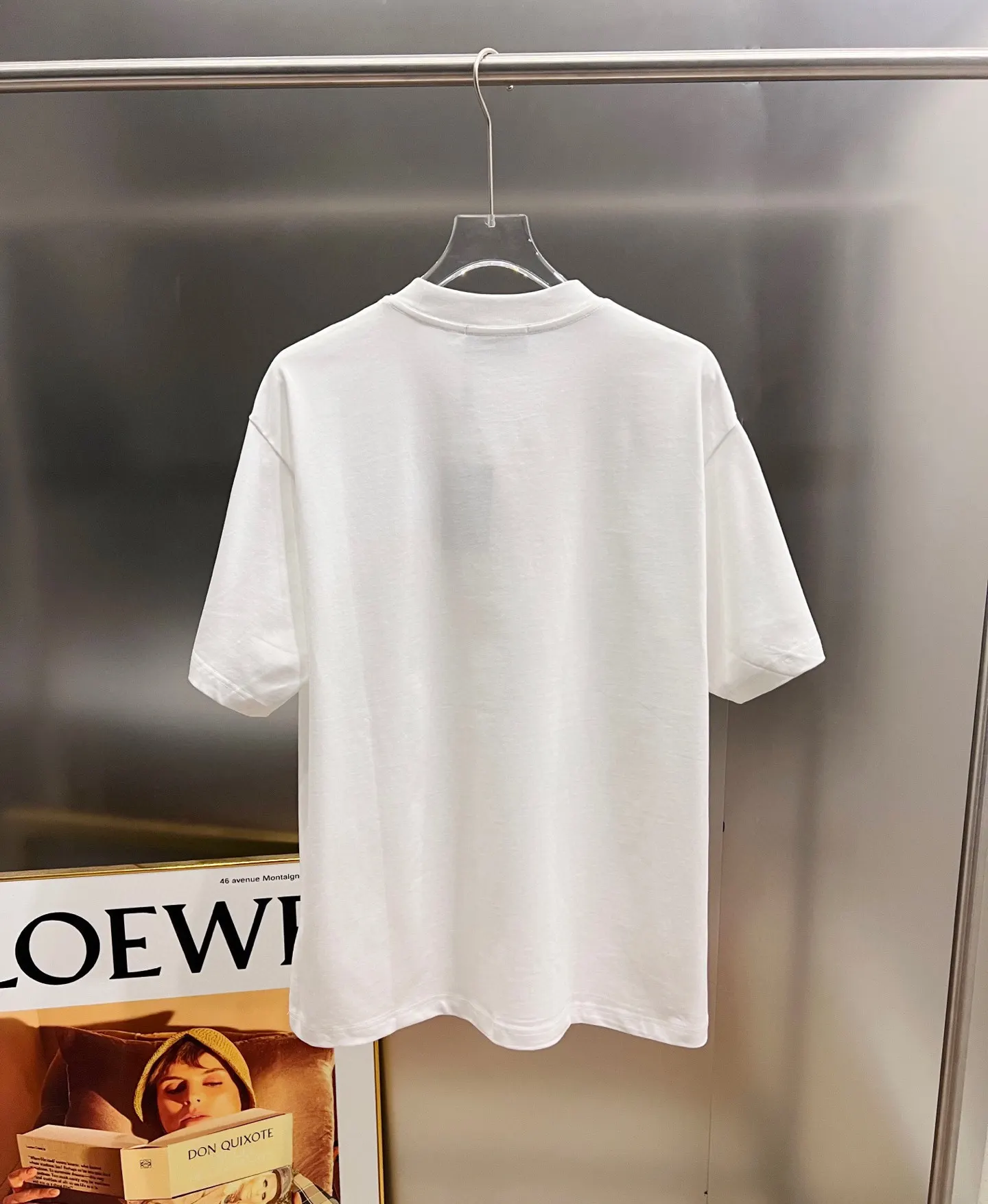 Balenciaga Black Cotton Logo Short Sleeve T-Shirt Loose