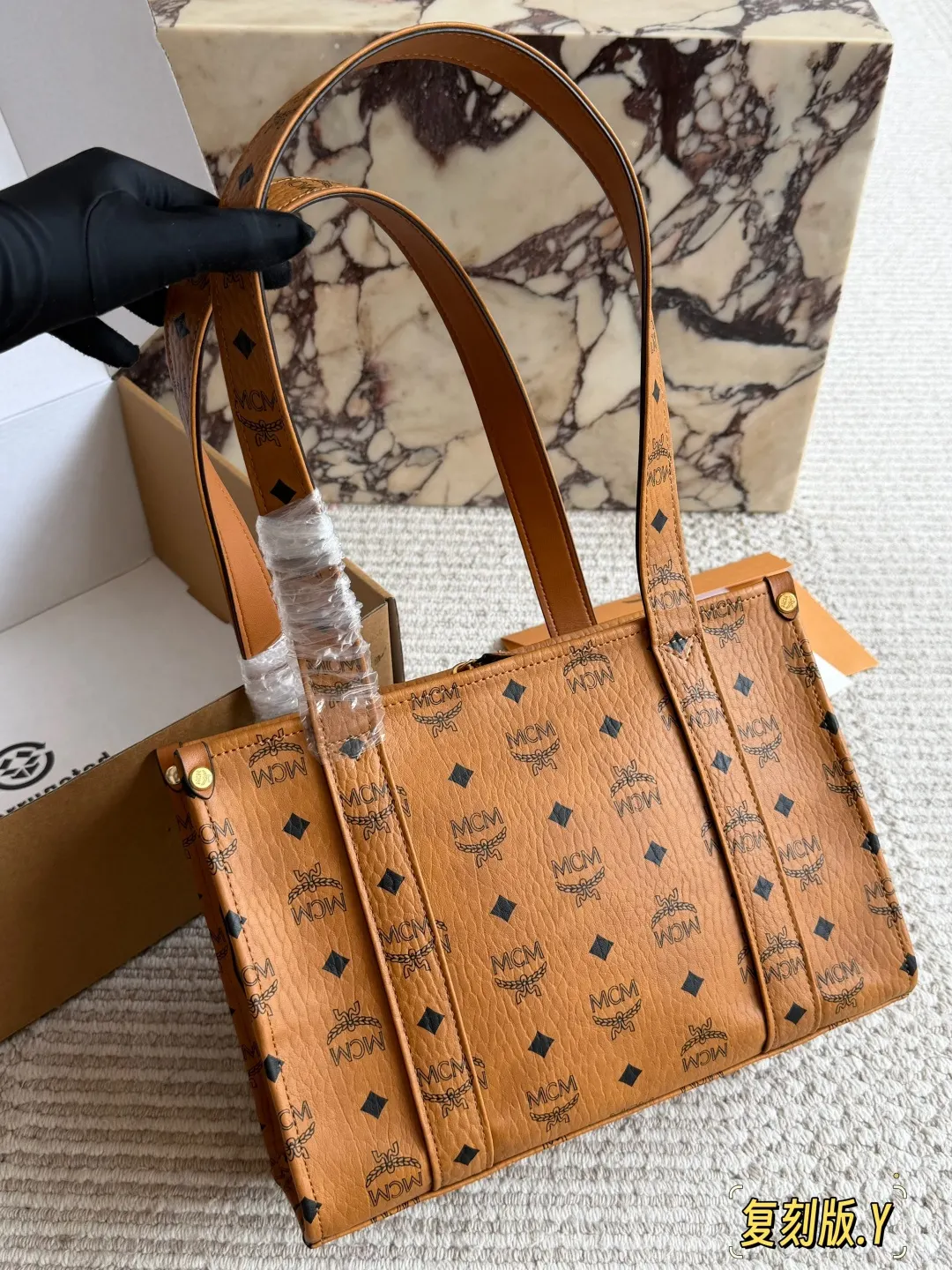 Monogram Tote Bag Classic Canvas