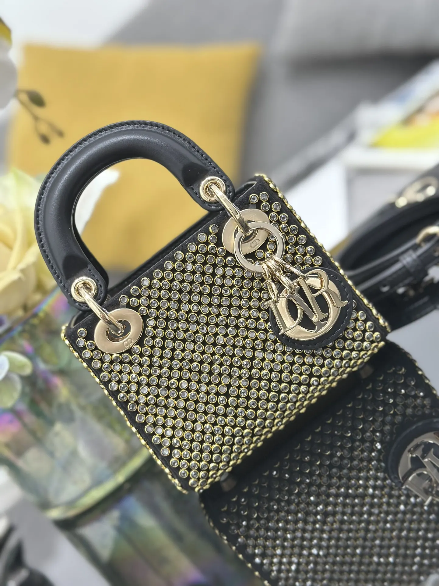 Dior Black Gold Chain Bag
