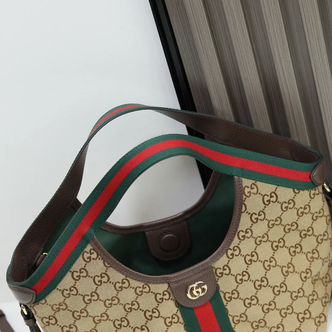 Gucci 棕色 托特包 手提单肩