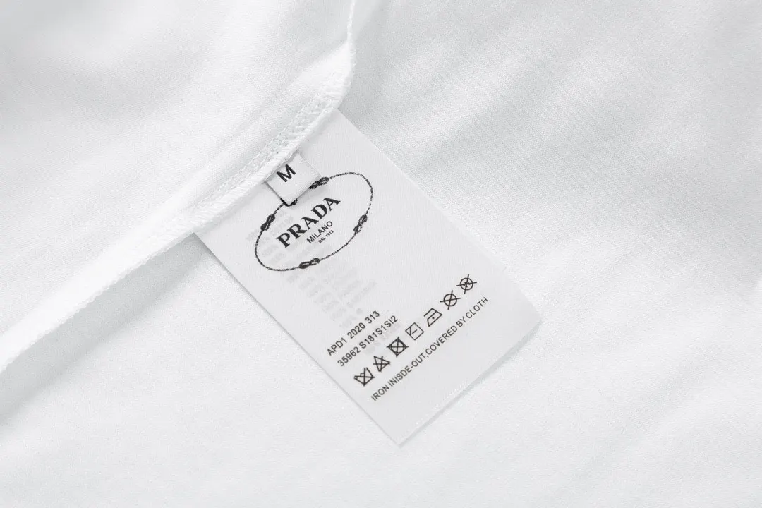 PRADA 棉质 字母 Logo 短袖T恤 休闲百搭款