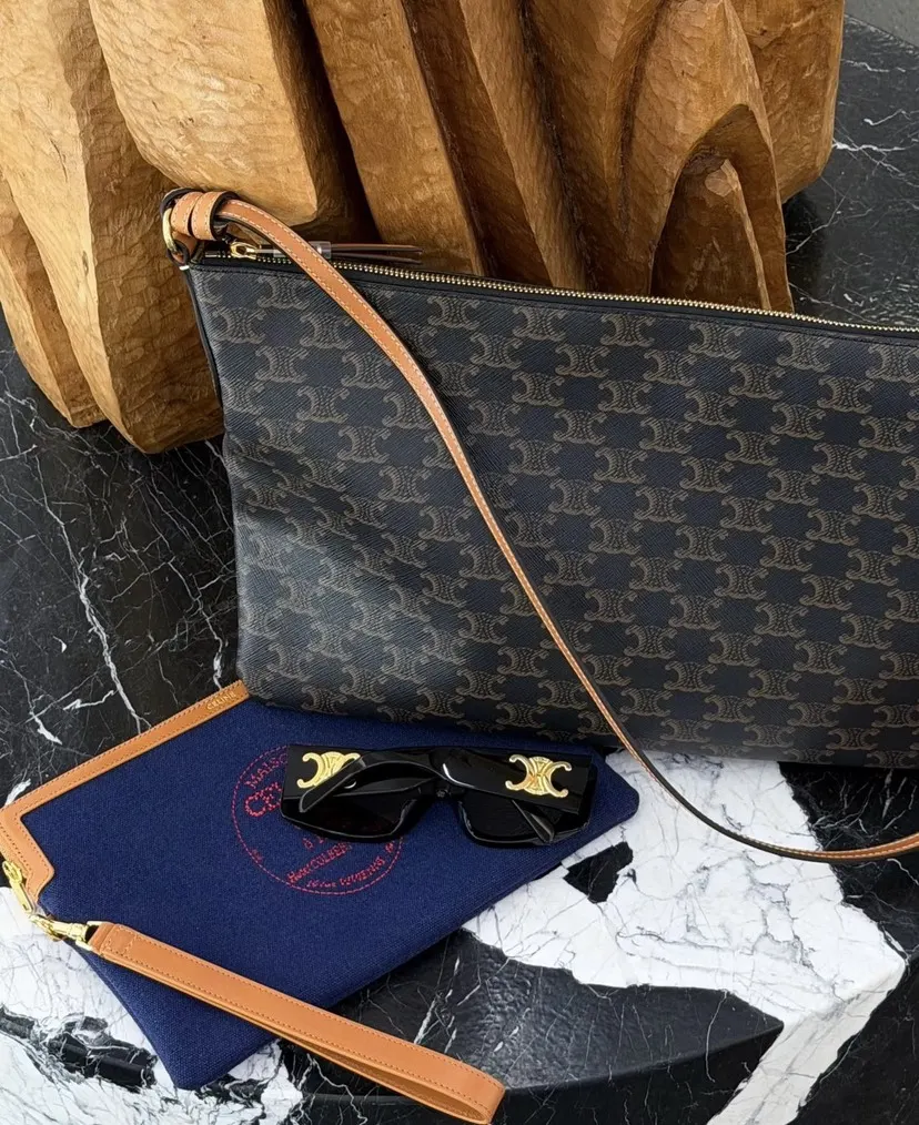 Gold Hobo Shoulder Bag Vintage
