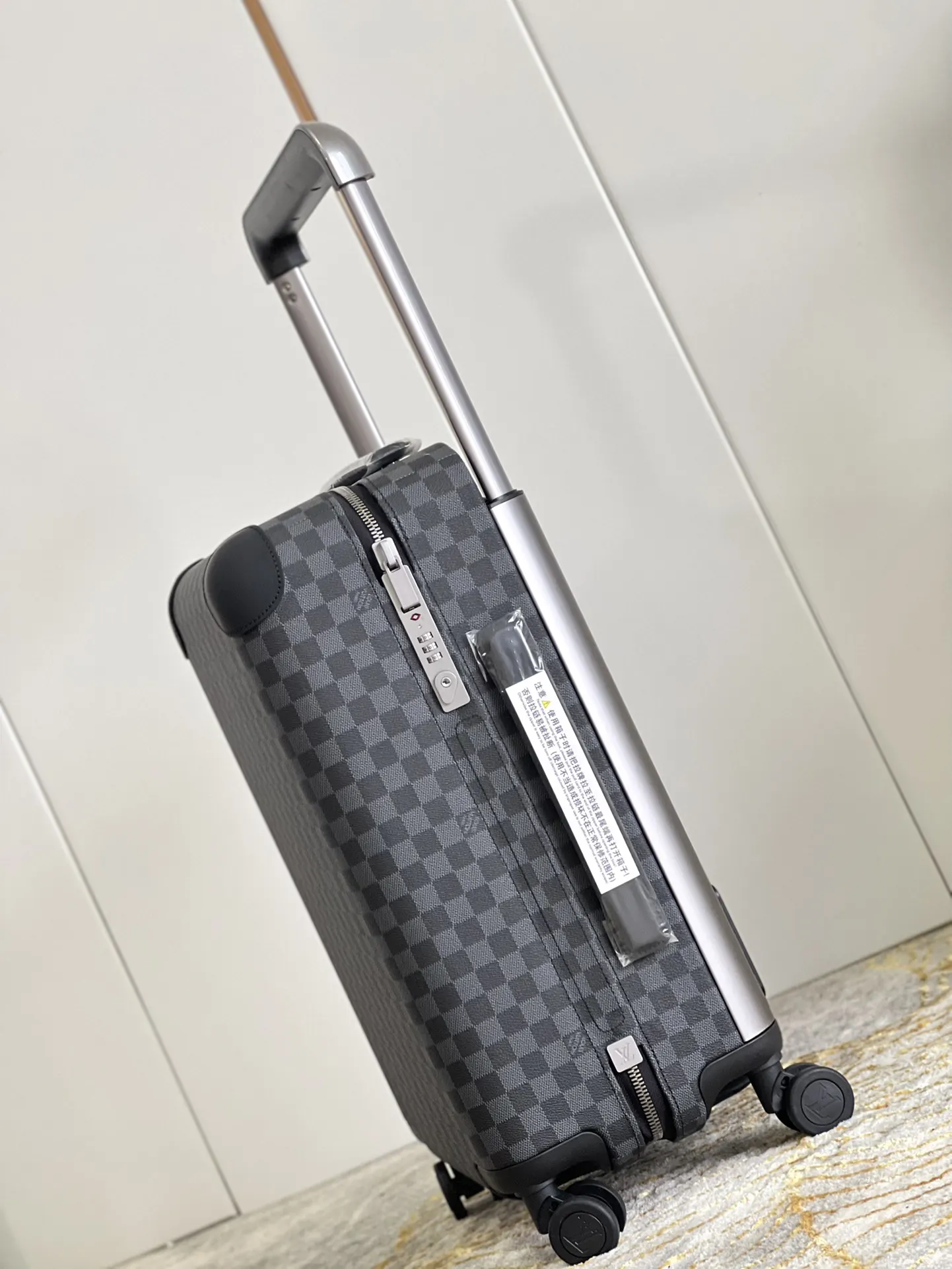 Louis Vuitton Black Suitcase Travel Lightweight Canvas