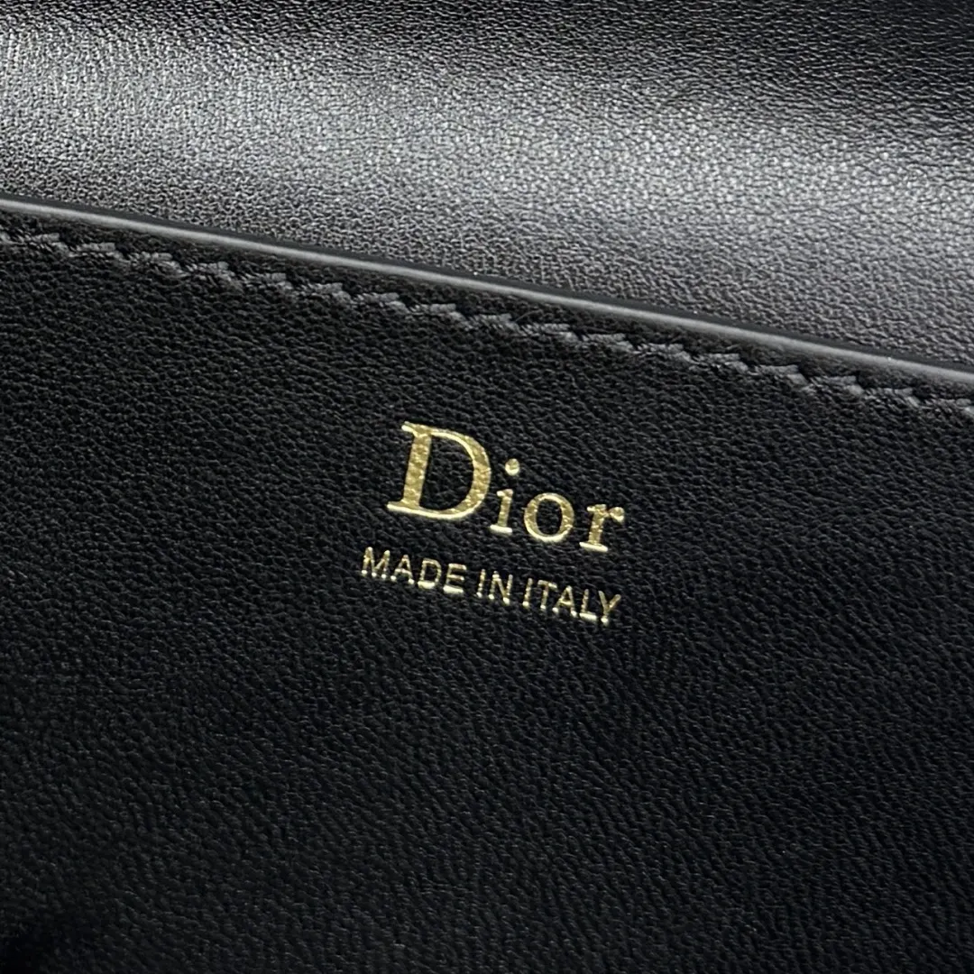 Dior 黑色 金色 羊皮 链条包 精致链条款