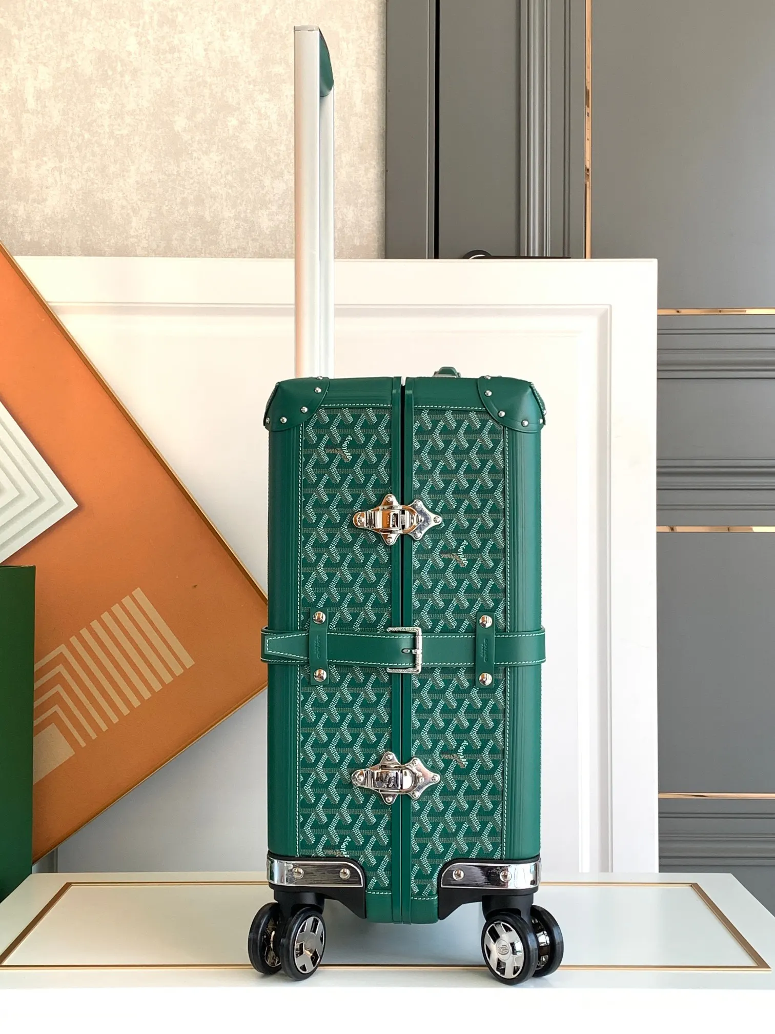 Goyard 戈雅 寸登机箱 全手工精心打造 行李箱 旅行拉杆款 轻便出行款