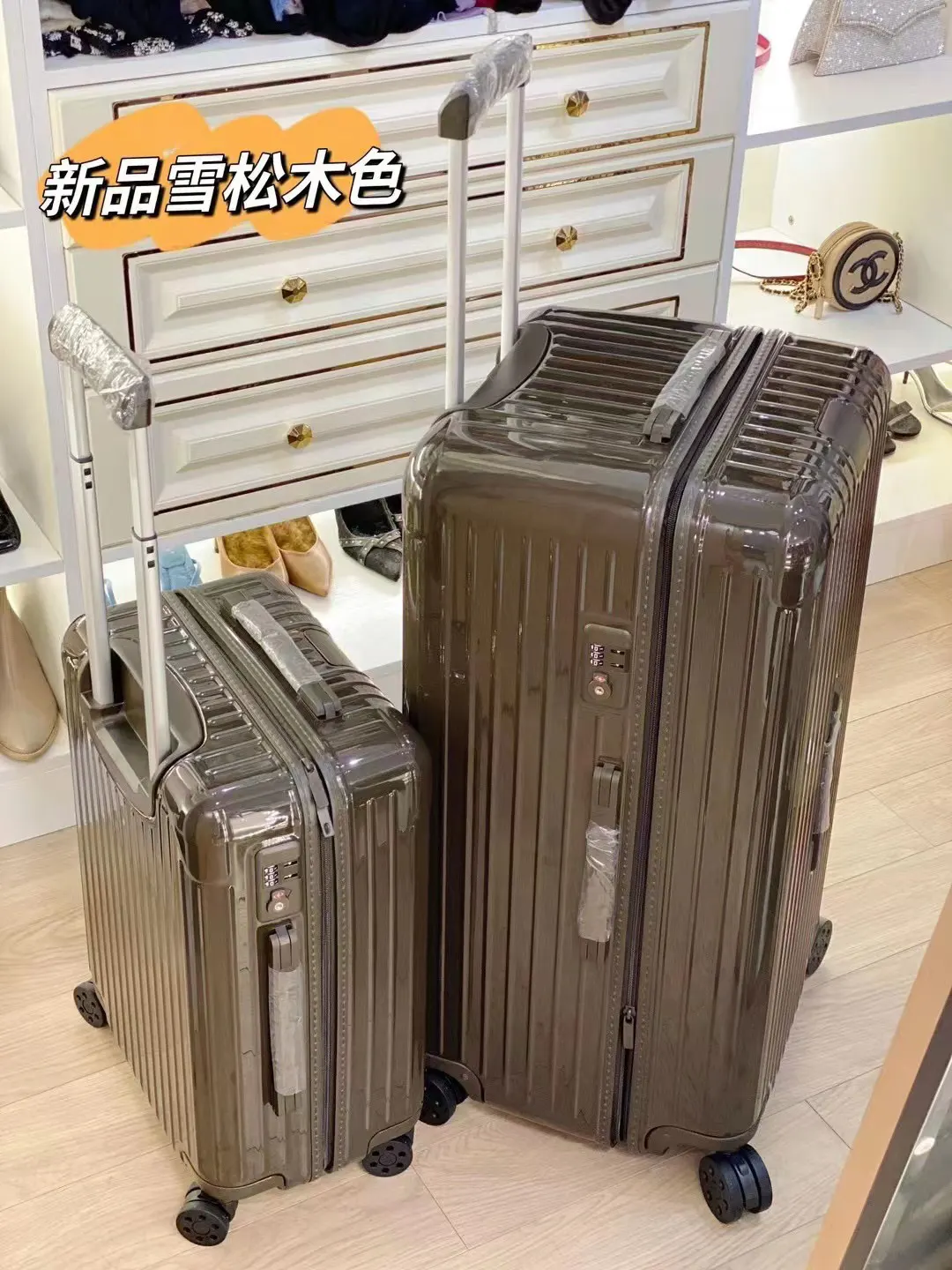 黑色 白色 Essential 系列 原Salsa的 行李箱 旅行拉杆款 輕便出行款