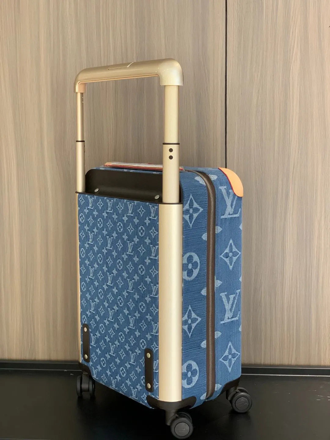 驴牌拉杆箱旅行箱 路易v 变色皮 海关锁 万向 行李箱 旅行拉杆款 輕便出行款