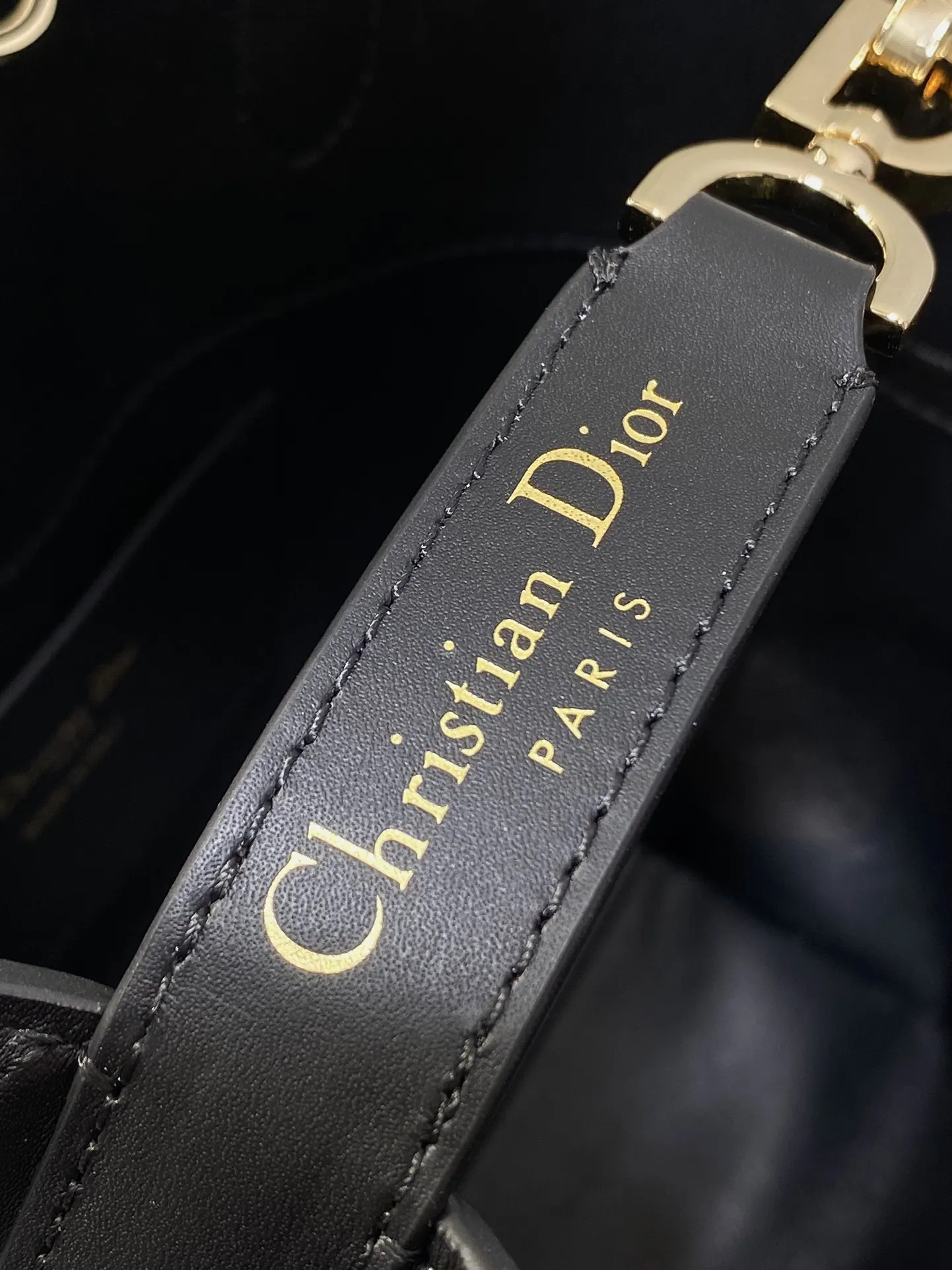 Dior Toujours 黑色 皮革 手提包