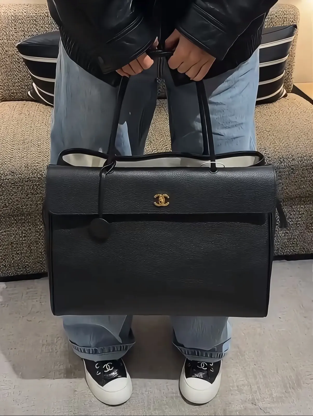 小牛皮 超大手袋 这只包绝对是春夏TO别的It 托特包 大容量托特款