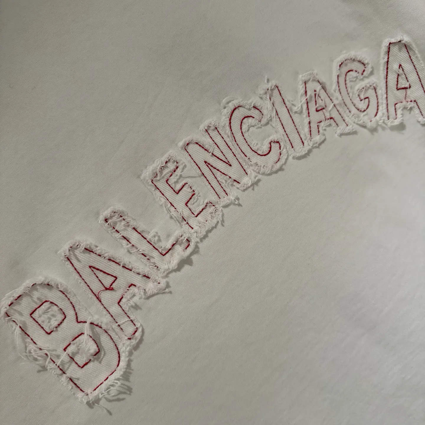 Balenciaga Embroidery Cotton Short Sleeve T-Shirt Street