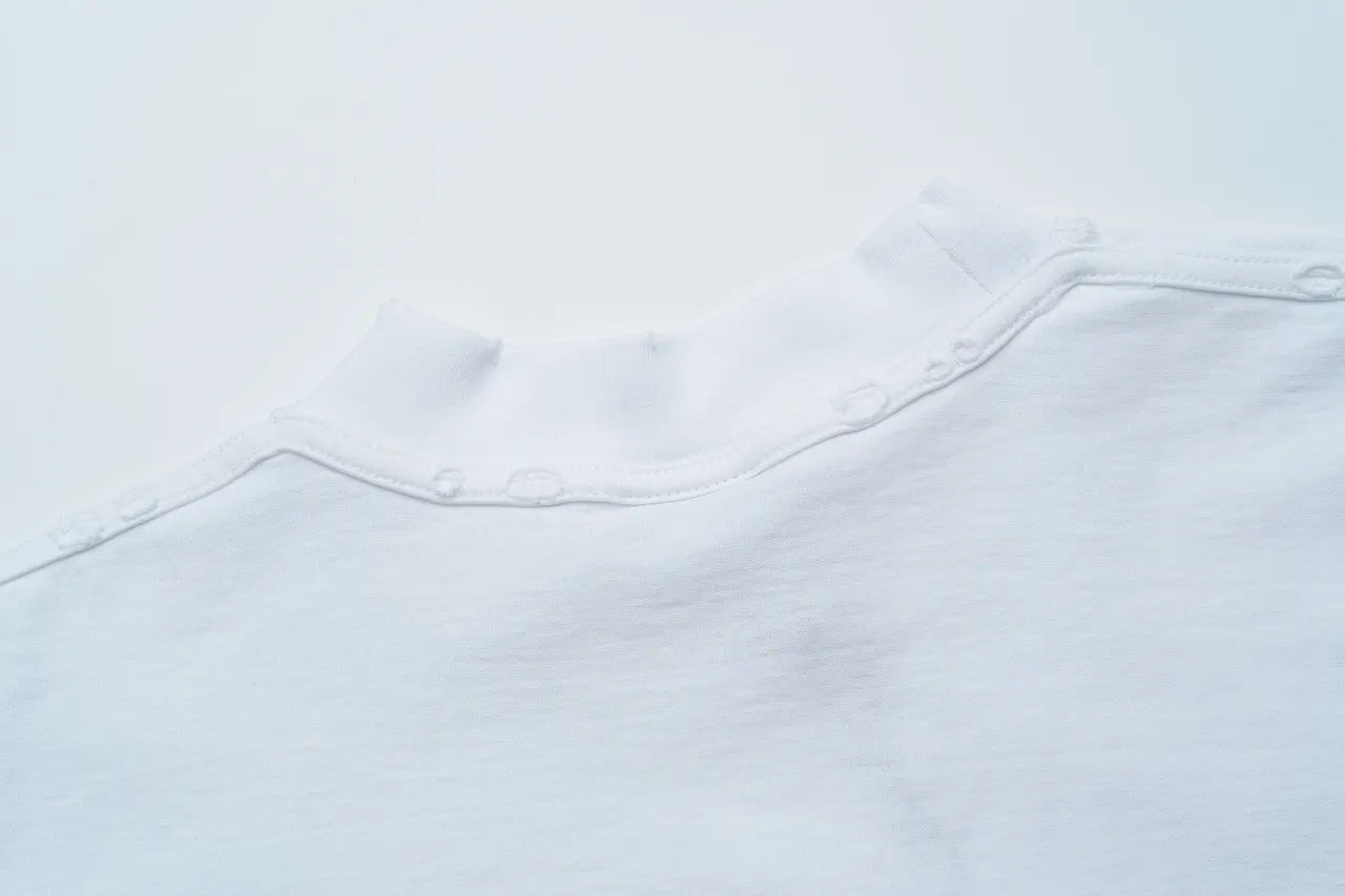 Balenciaga White Logo Embroidery Short Sleeve T-Shirt Street