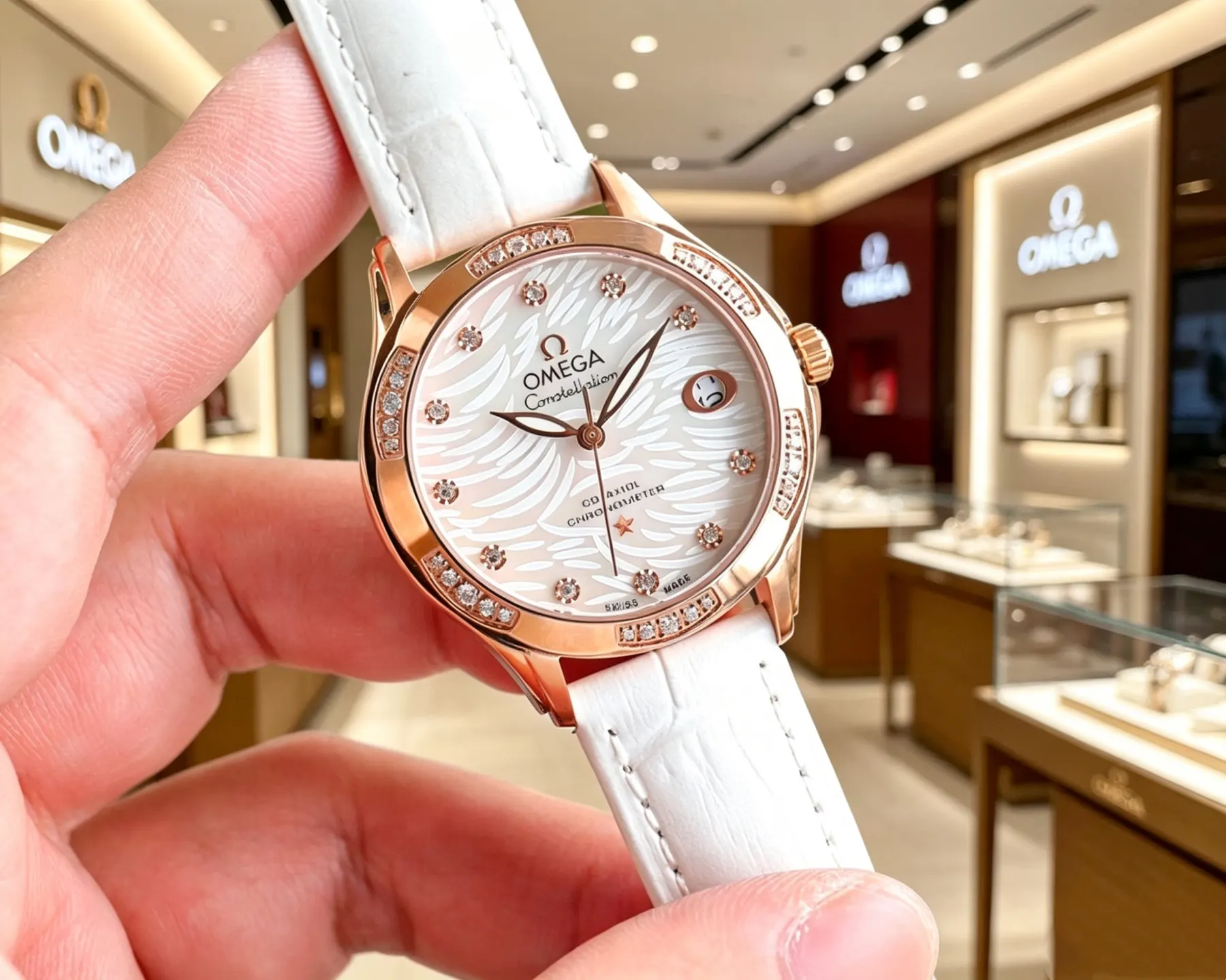 Omega 欧米茄 优雅气质女士腕表 表壳独具匠心的 手錶 經典腕表款