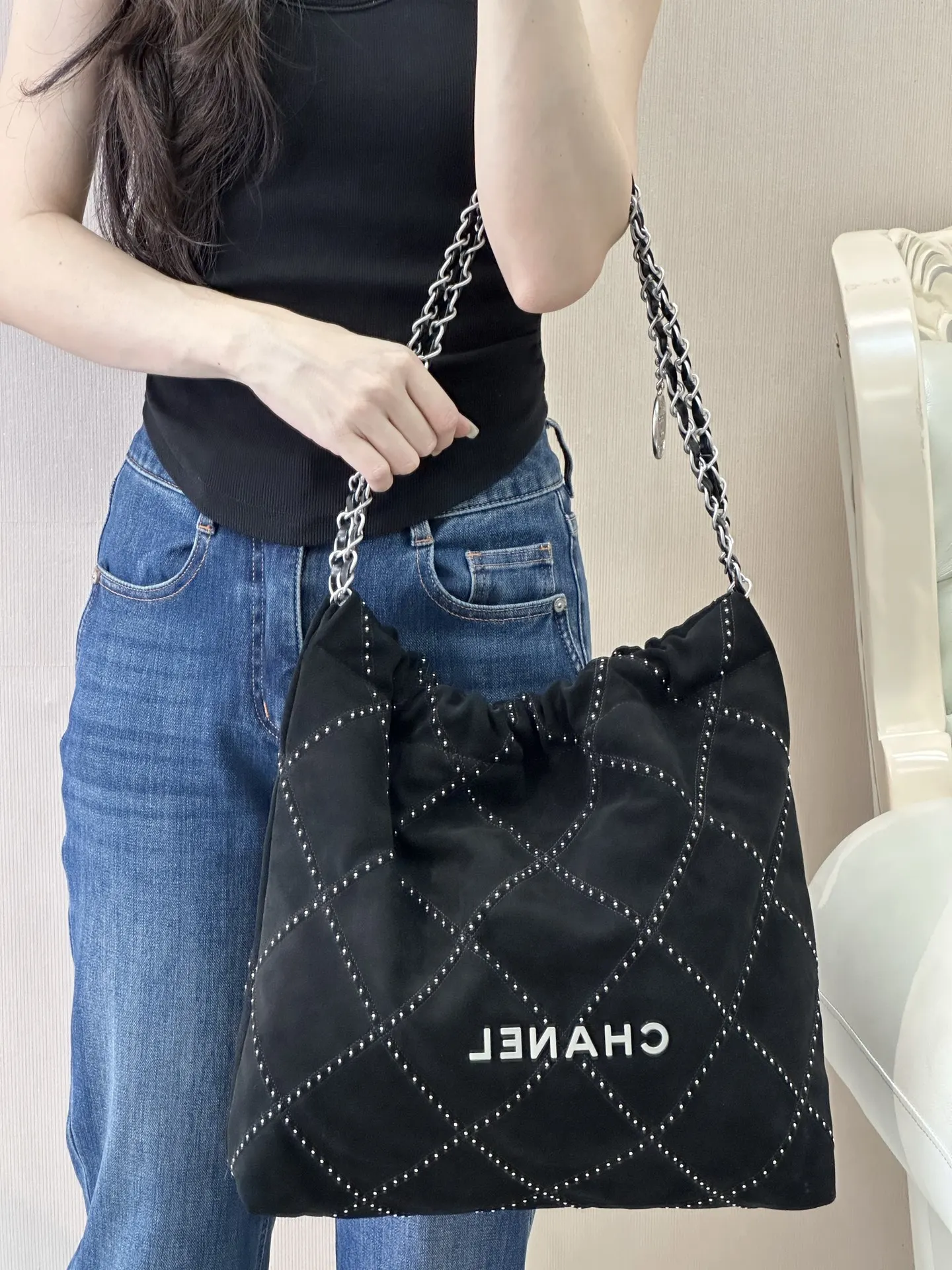 CHANEL 麂皮 大家都看了 春夏预告系列了没 简直太精彩 腋下包 复古腋下背款