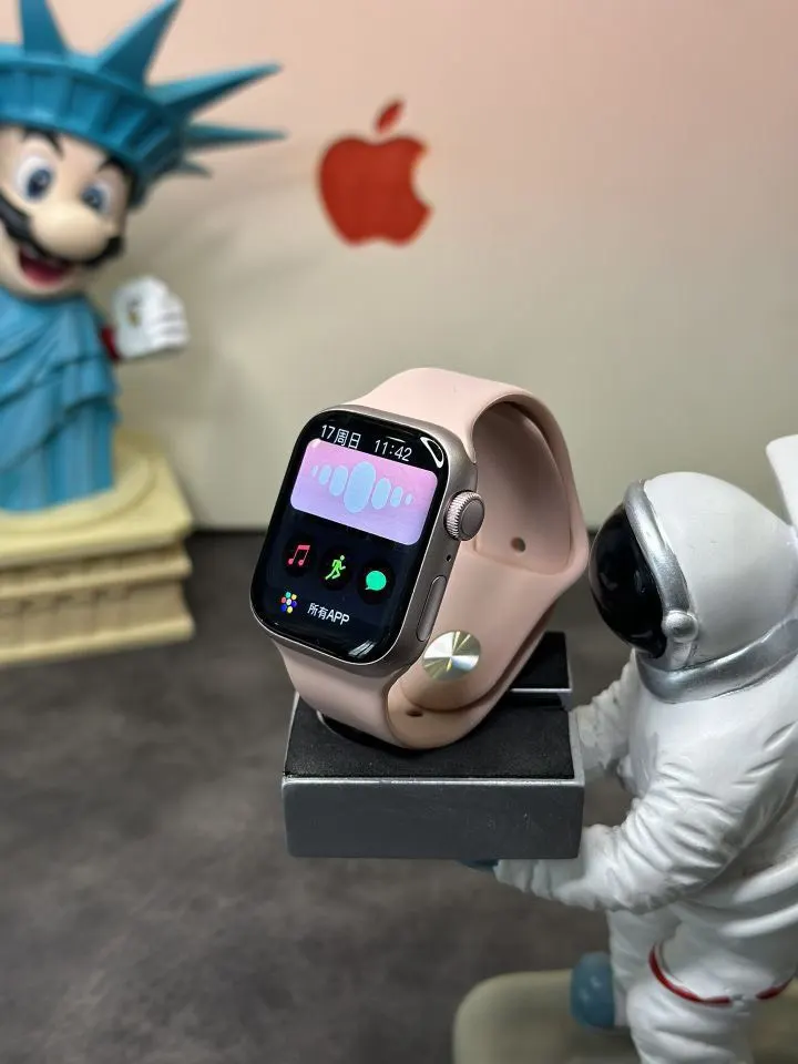 粉色 apple watch 代 粉色 壳料 手錶 經典腕表款(數字9) 粉色 apple watch 代 粉色 壳料 手錶 經典腕表款(數字9)