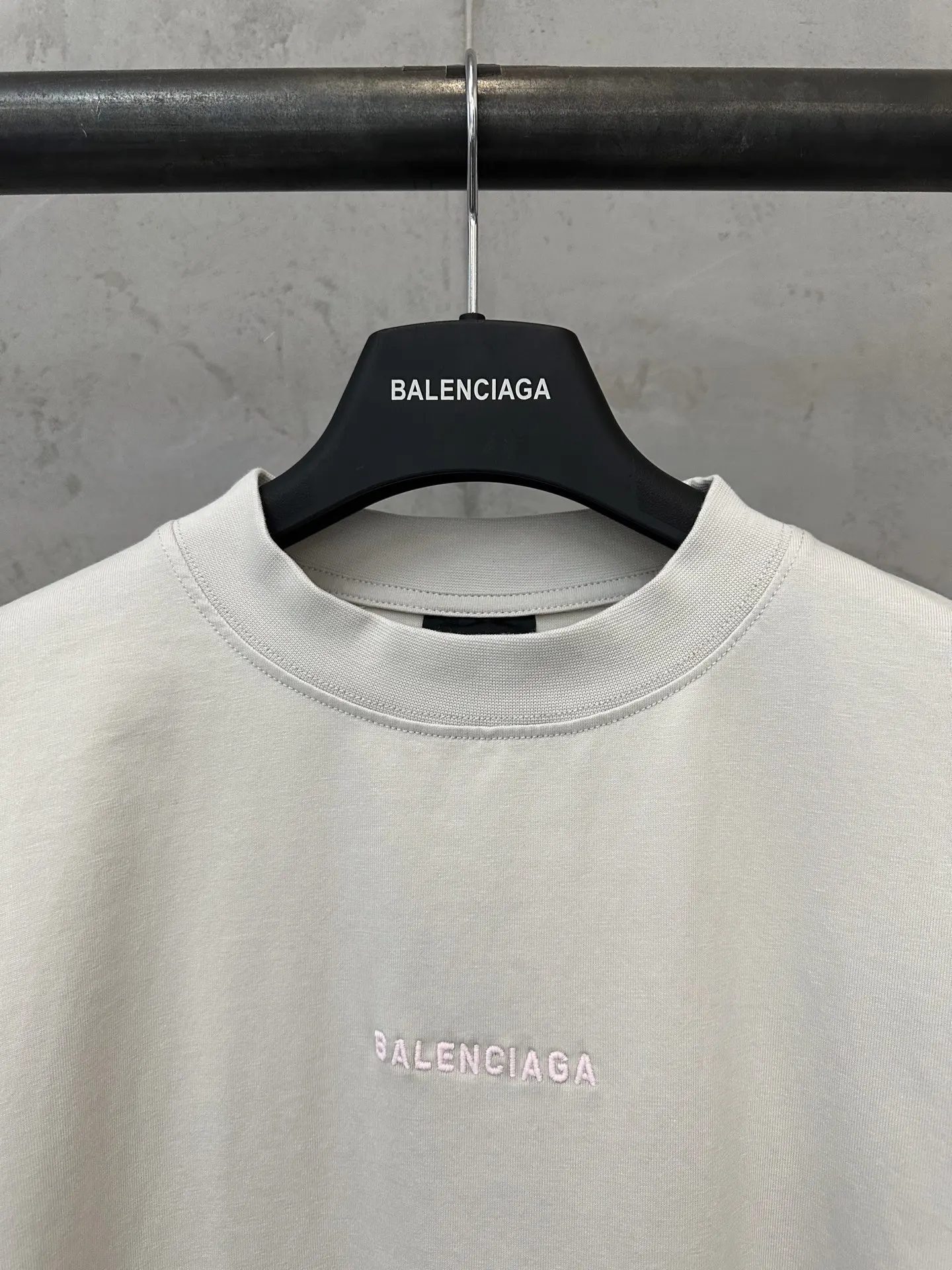 Balenciaga White Logo Short Sleeve T-Shirt Street