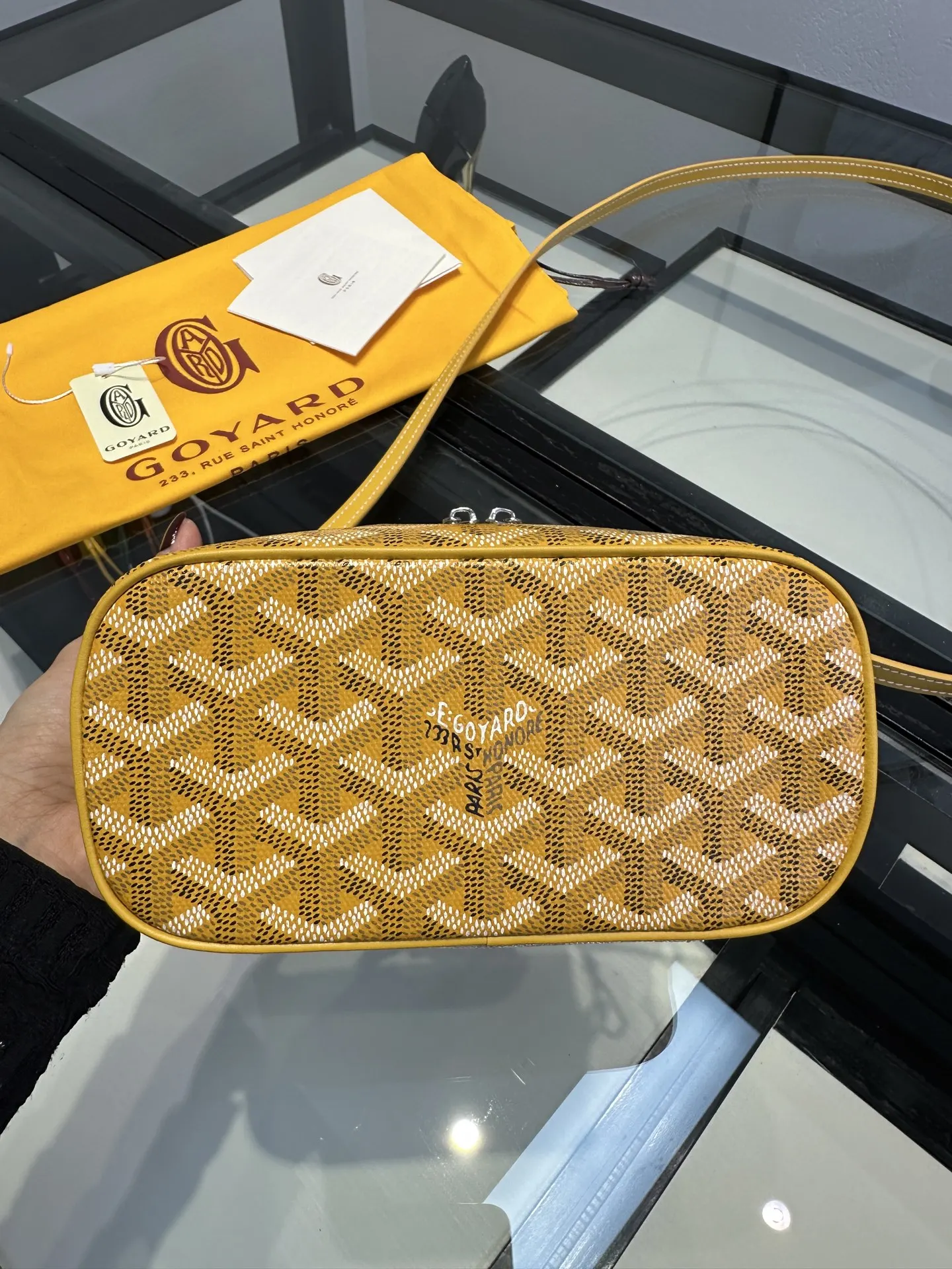 Goyard 黄色 小牛皮 收纳包 旅行收纳款