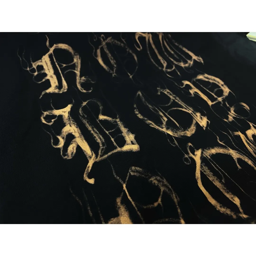 Balenciaga Black Logo Print Short Sleeve T-Shirt Street