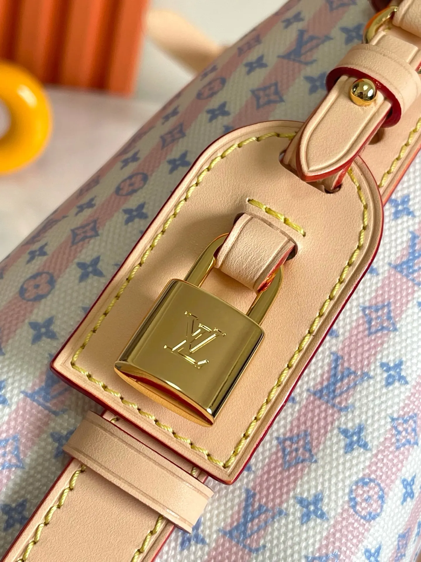 LV 粉色 帆布 鏈條包 精致鏈條款